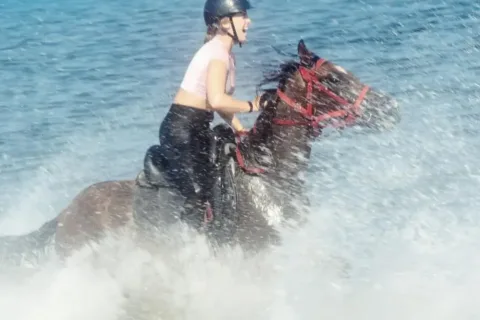 people riding horses in Marmaris
