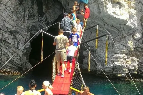 Paradise Island swimming stop Marmaris pirate boat trip