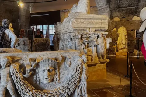 Hierapolis necropolis ancient tombs Pamukkale day trip Marmaris